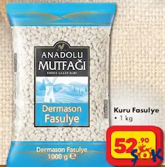 ANADOLU MUTFAĞI KURU FASULYE 1 KG ANADOLU MUTFAĞI KURU FASULYE 1 KG